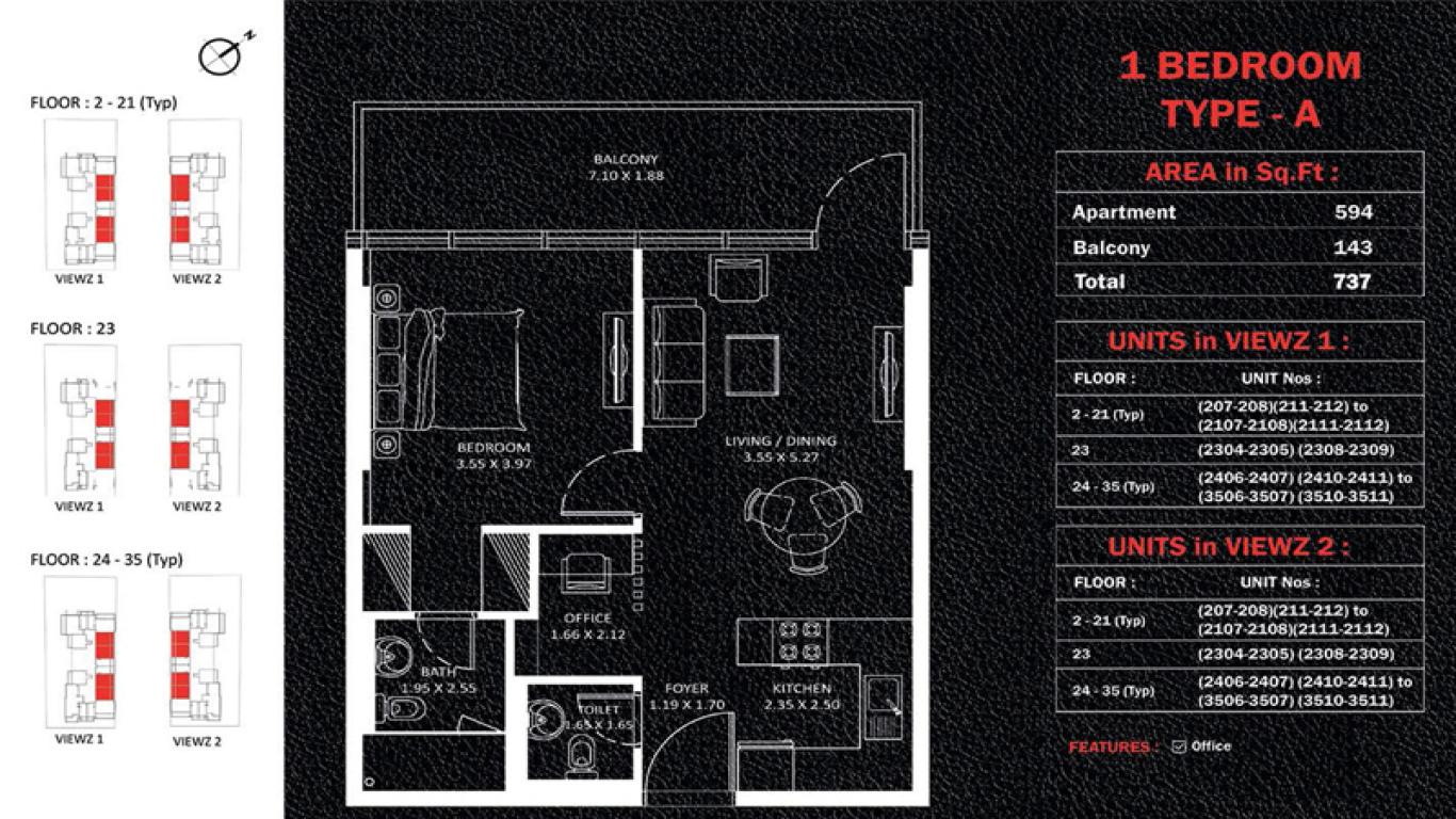 Viewz Residences JLT-Viewz-Residences-JLT-1-bedroom.jpg